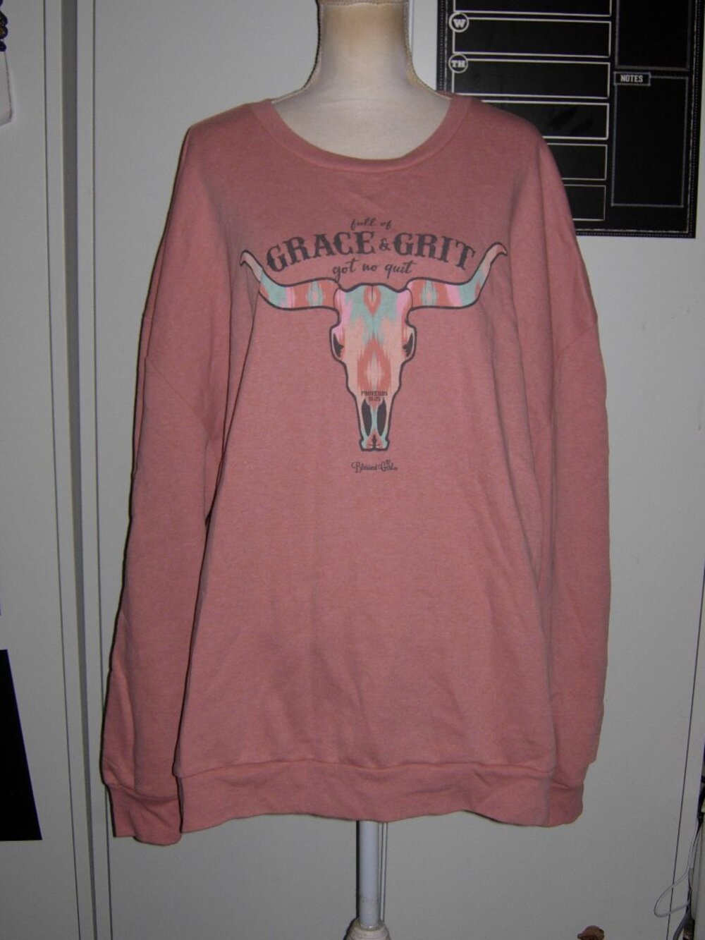 Blessed Girl Grace & Grit Sweatshirt 3X NWT
